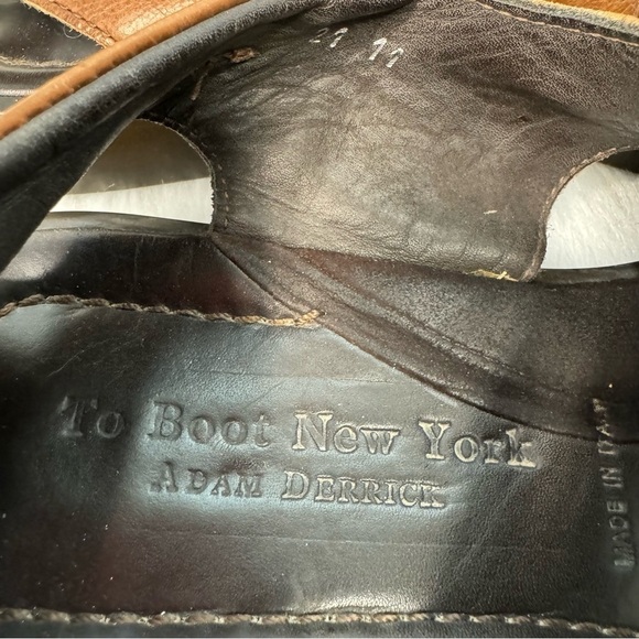 To Boot New York Fisherman Barbados Adam Derrick Leather Italy Sandals - Picture 2 of 11